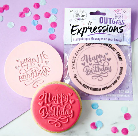 OUTboss Texture Tiles-Happy Birthday