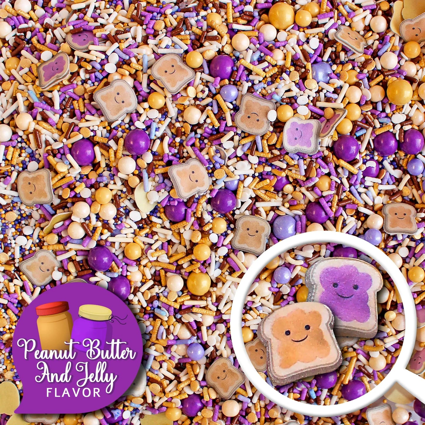 Peanut Butter & Jelly Sprinkle Mix 3.5 oz