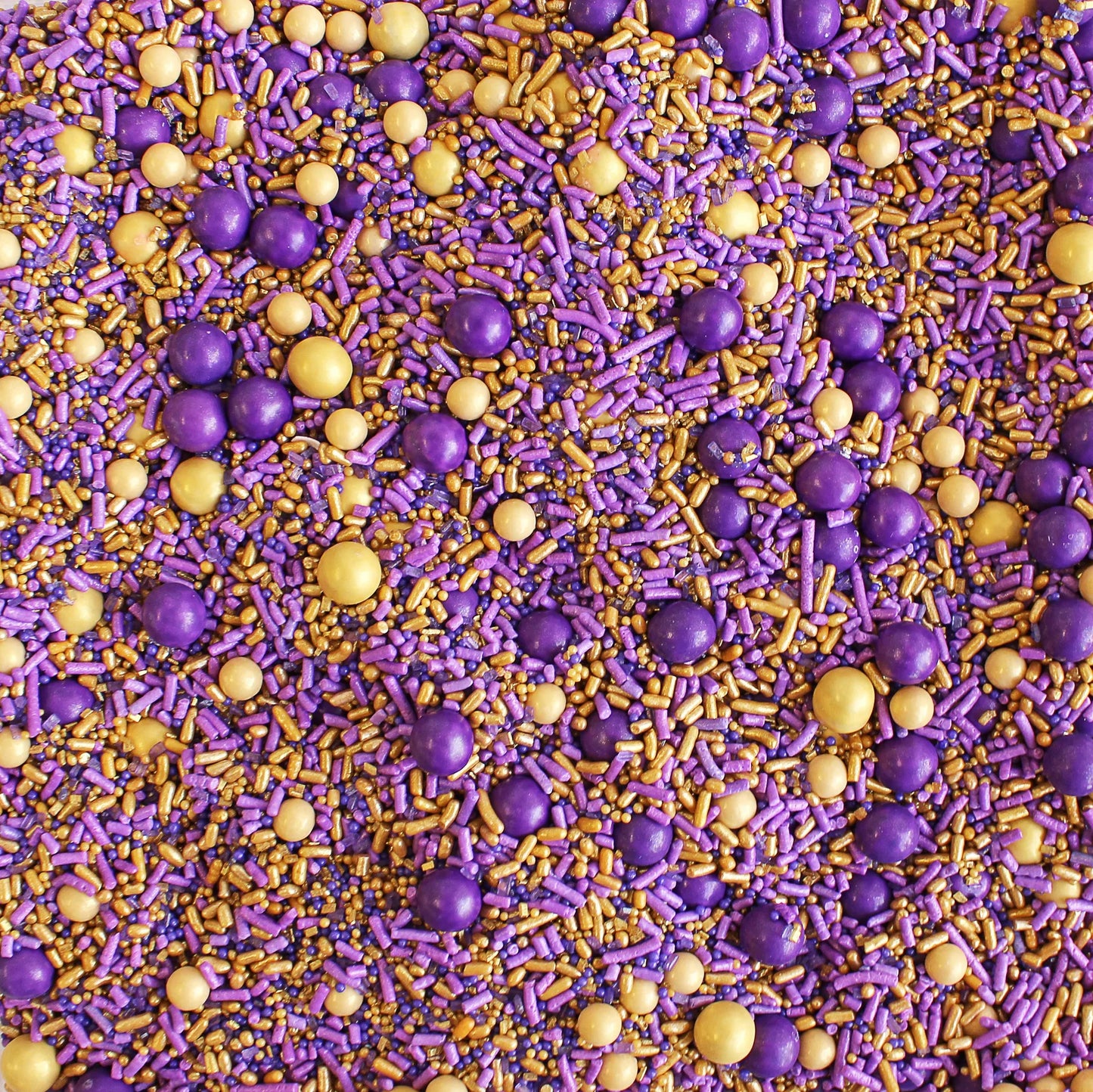 Purple and Gold Game Day Sprinkle Mix 3.5 oz