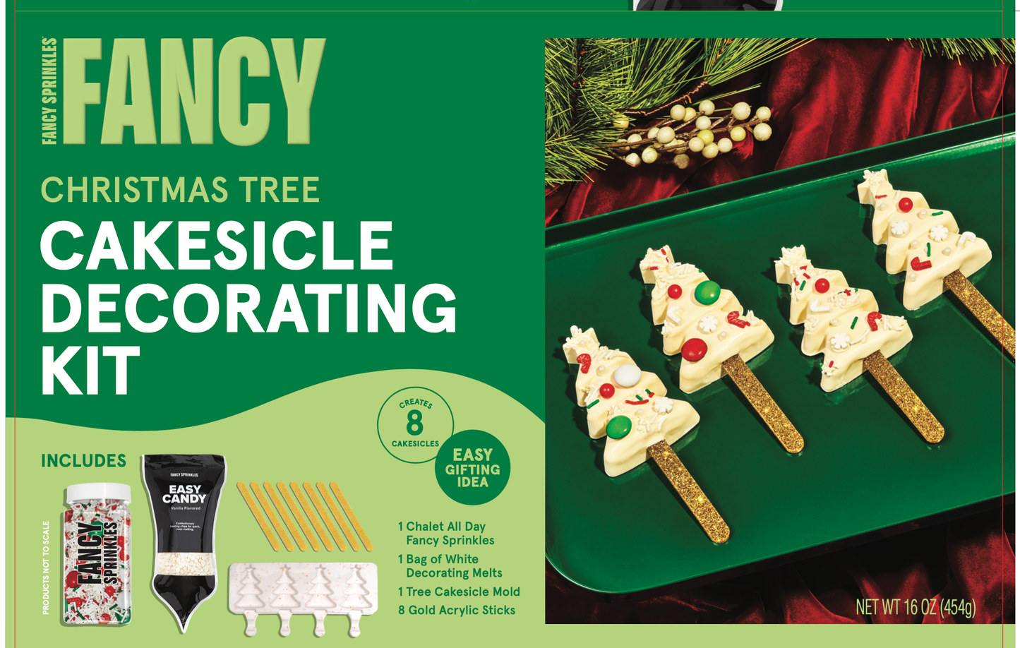Xmas Tree Cakesicle Decorating Kit