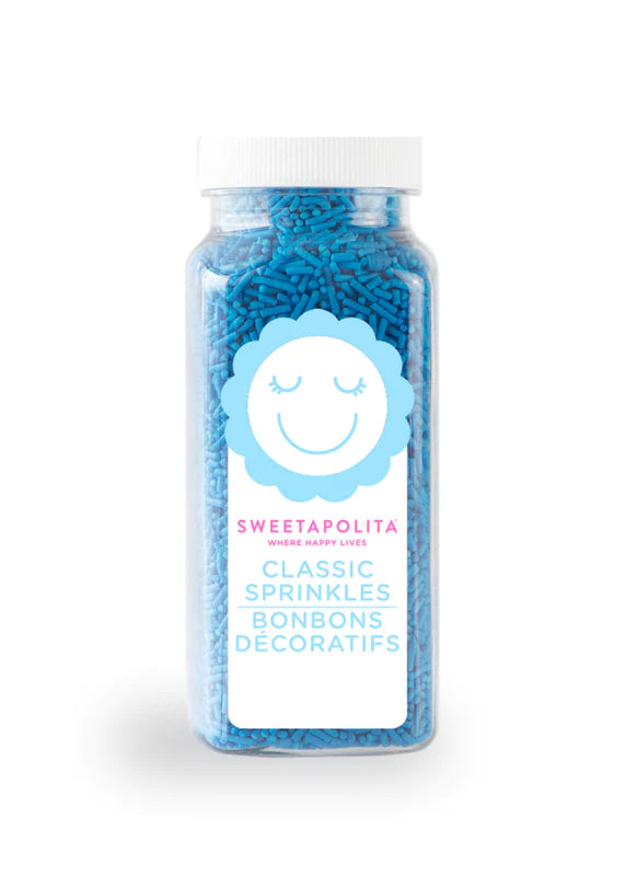 Sweetapolita Sprinkles-Bright Blue Crunchy Sprinkles