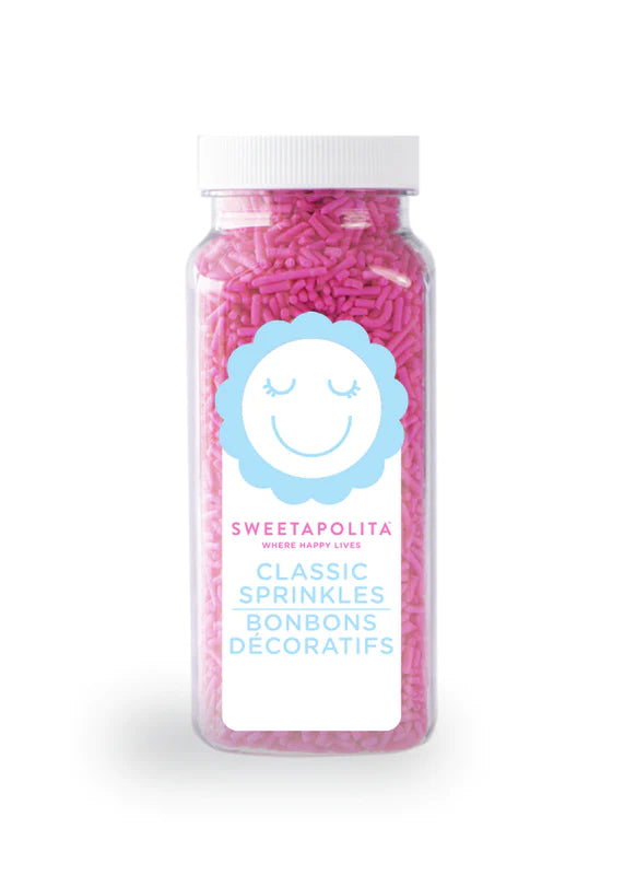 Sweetapolita Sprinkles-Bright Pink Crunchy Sprinkles