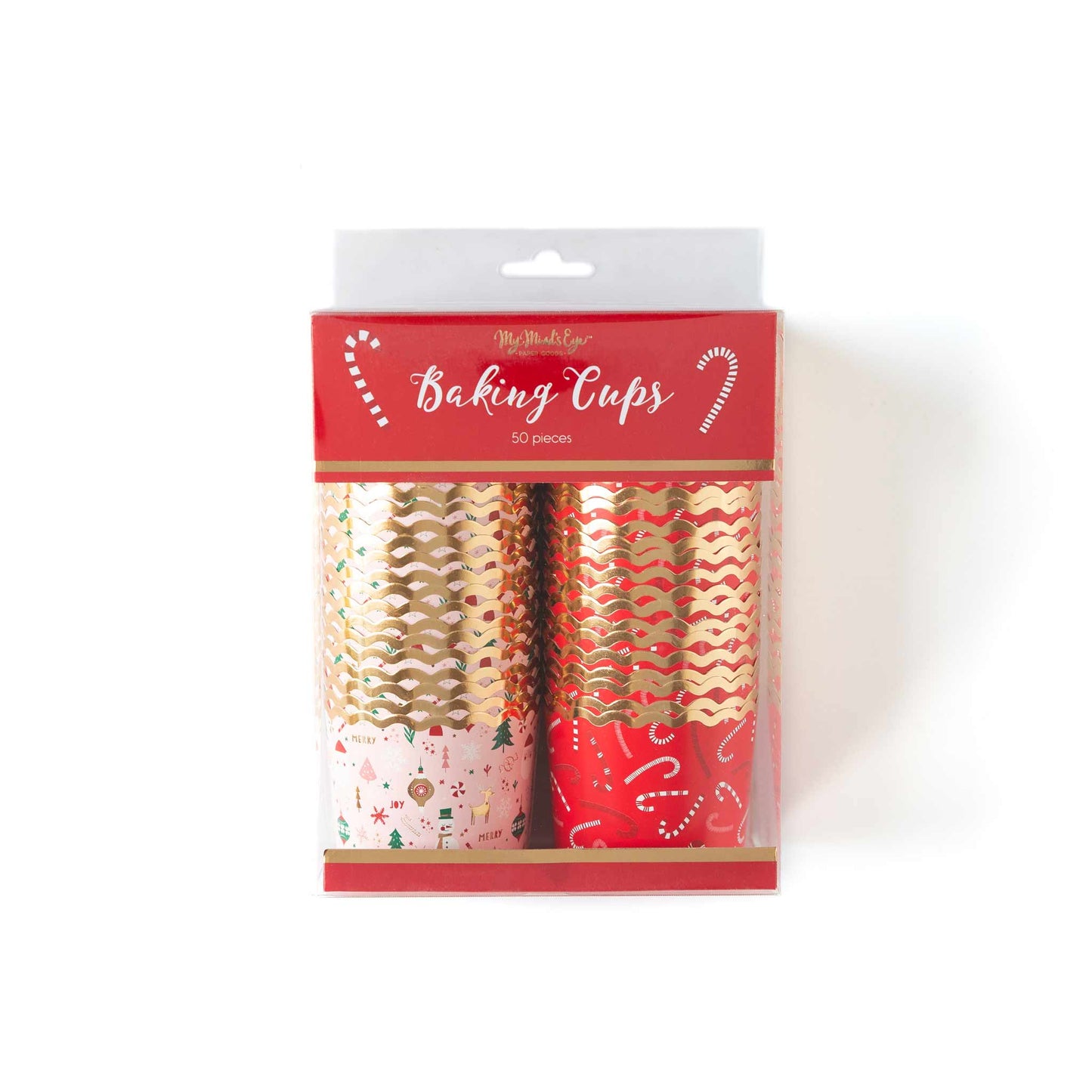 Foiled Christmas Icons Food Cups (50 pcs)
