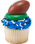 Football Cupcake Rings