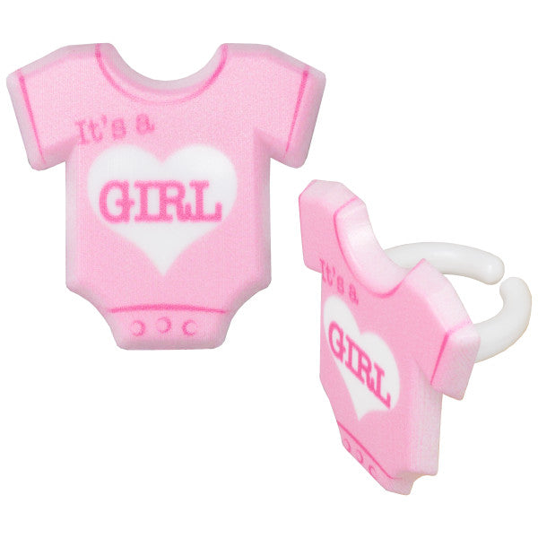Its a Girl Cupcake Rings