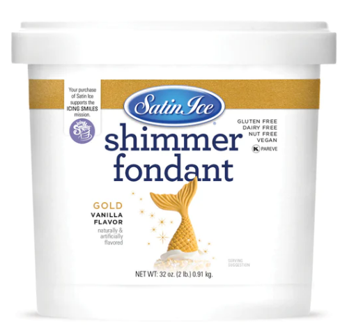 Satin Ice Gold Shimmer Fondant
