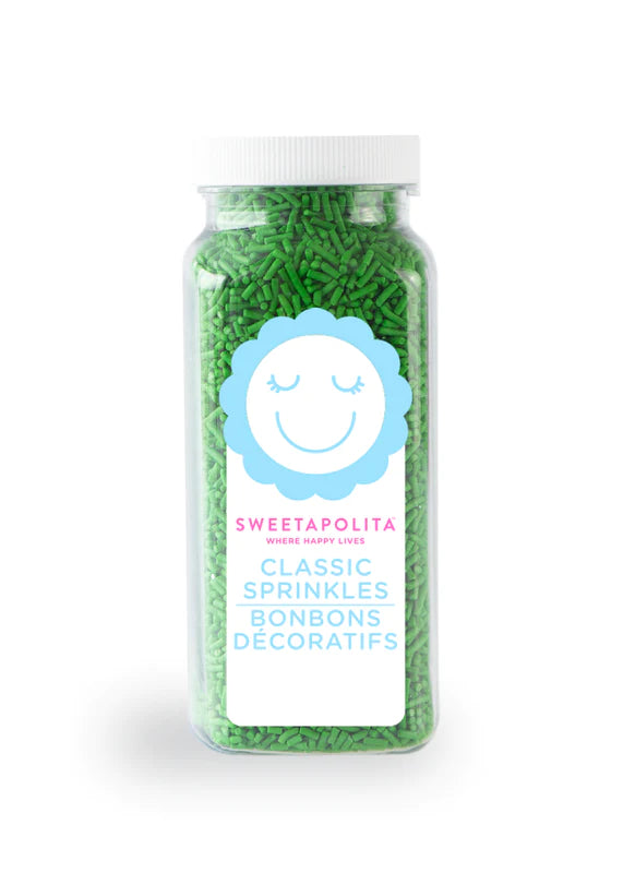 Sweetapolita Sprinkles-Bright Green Crunchy Sprinkles