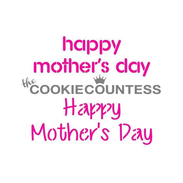 Happy Mother's Day Stencil