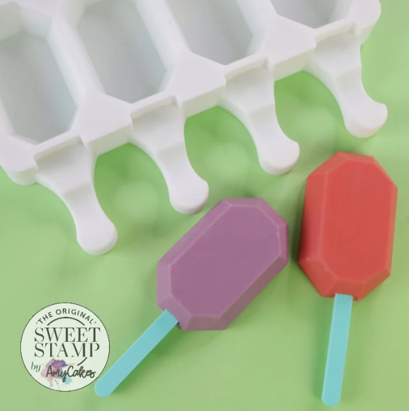 Sweet Stamp Cake Popsicle Diamond Mold Mini