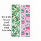Flamingo/Tropical Leaves Tall Cookie Backer