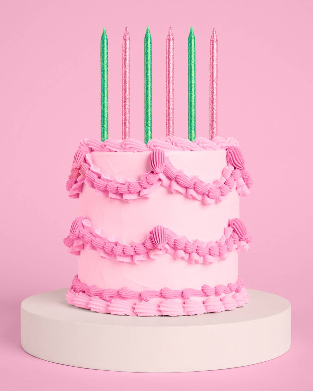 Wicked Emerald City Glitter Candles 10 pc, Witch Wizard kids