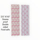 Coquette/Pink Bows/Pink Argyle Tall Cookie Backer