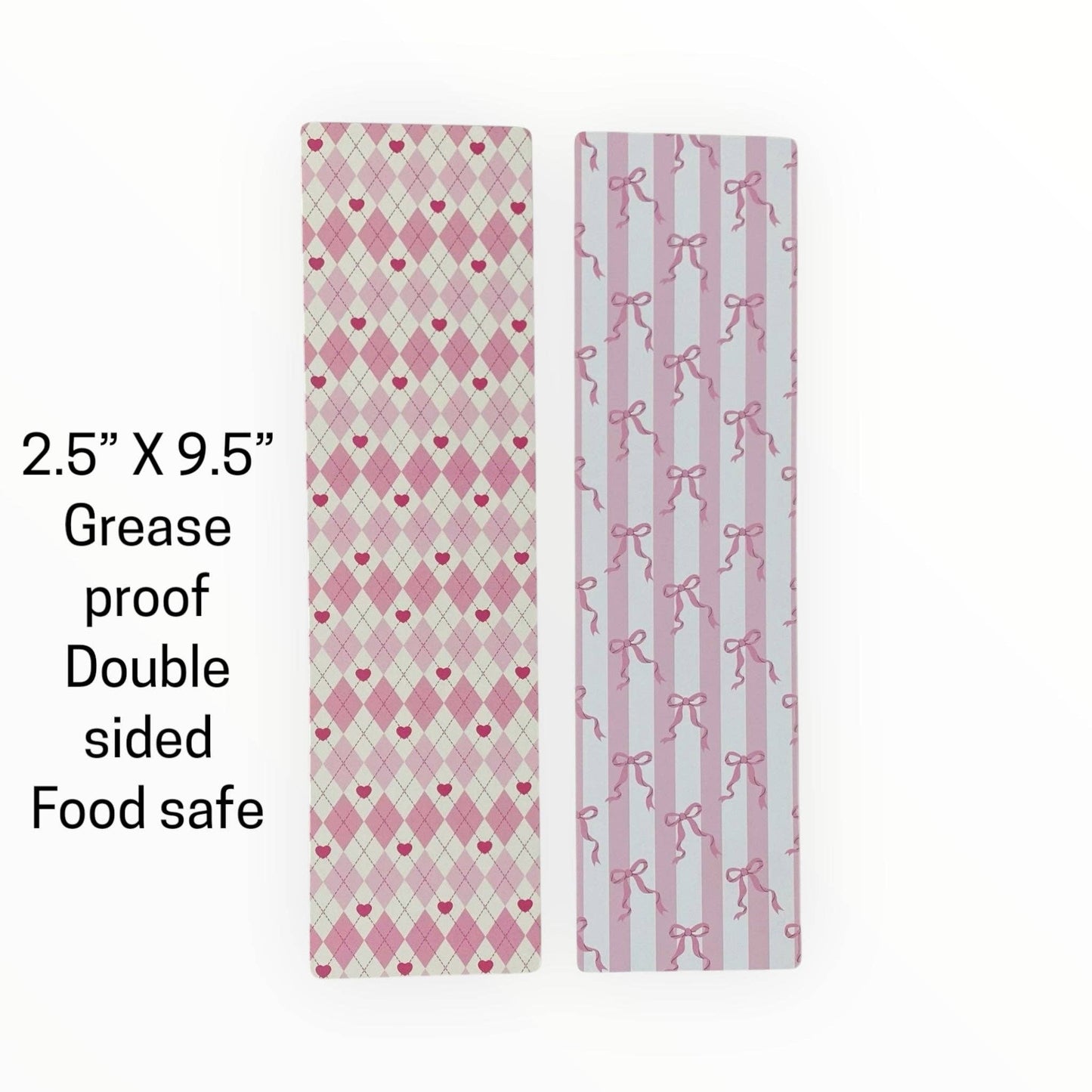 Coquette/Pink Bows/Pink Argyle Tall Cookie Backer
