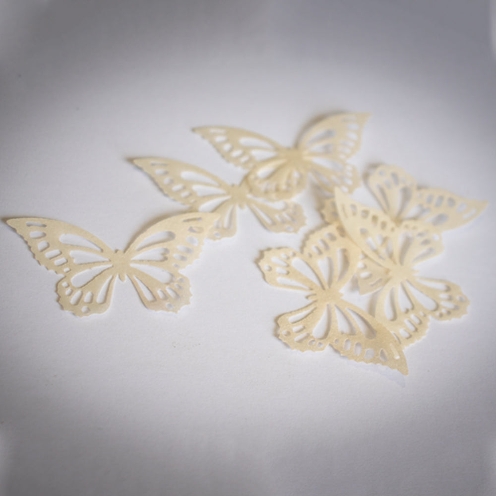 Wafer Paper, Metallic Butterflies: Satin Pearl Color