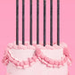 Midnight Sparkle Candles - 10 black glitter candles