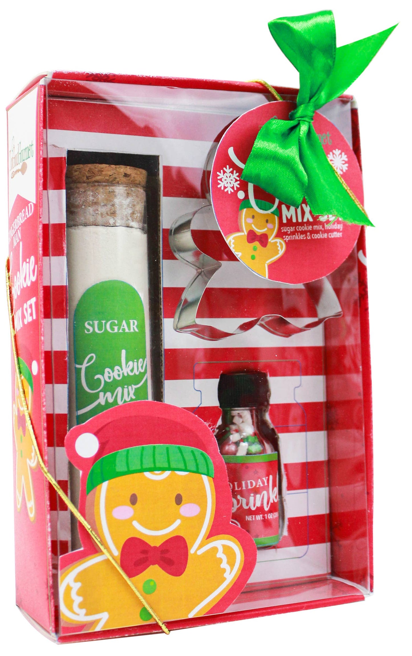 Holiday Cookie Mix w/ Sprinkles & Cutter: Chocolate Chip Cookie Character