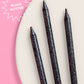 Midnight Sparkle Candles - 10 black glitter candles
