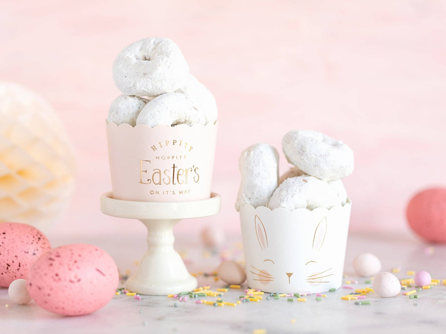 Gold Foiled Easter's On It's Way 5 oz Food Cups (50 pcs)