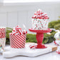 Red Foil Candy Stripes 5 oz Baking Cups