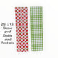 Strawberries/Green Gingham Tall Cookie Backer
