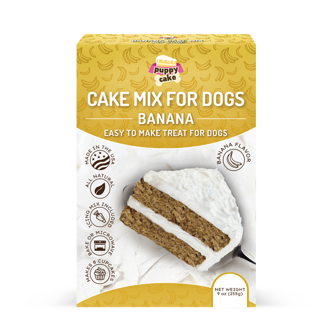 Puppy Cake LLC - Puppy Cake - Dog Birthday Cake Mixes with Icing: Birthday Cake with Pupfetti Sprinkles