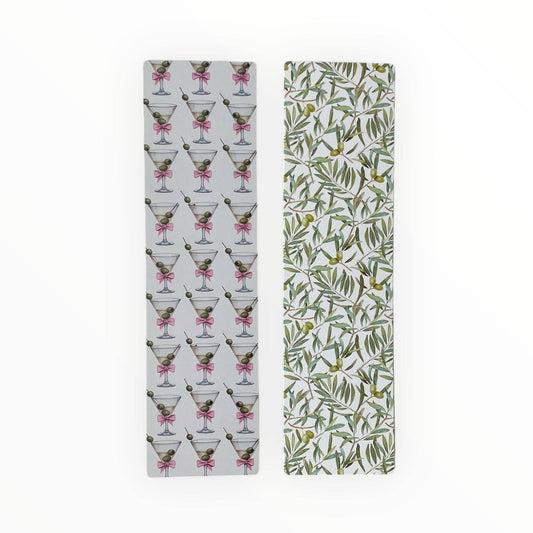 Martini Glass/Olive/Olive Branch Tall Cookie Backer