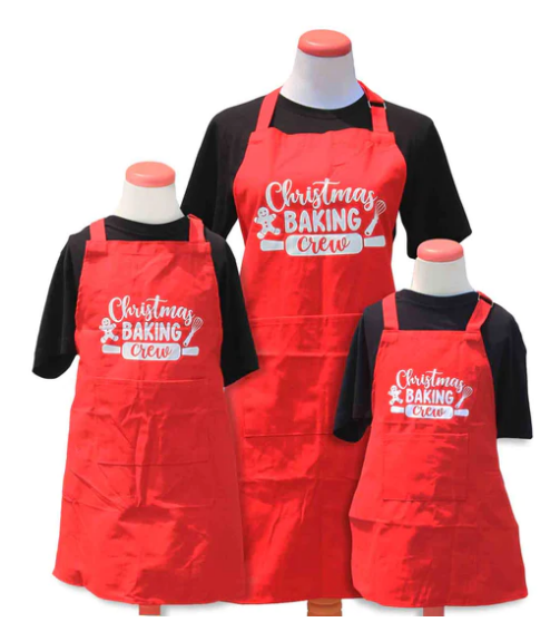 Christmas Baking Crew Apron-Child