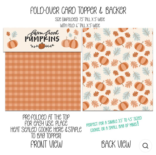 Pumpkin Patch Topper and Backer