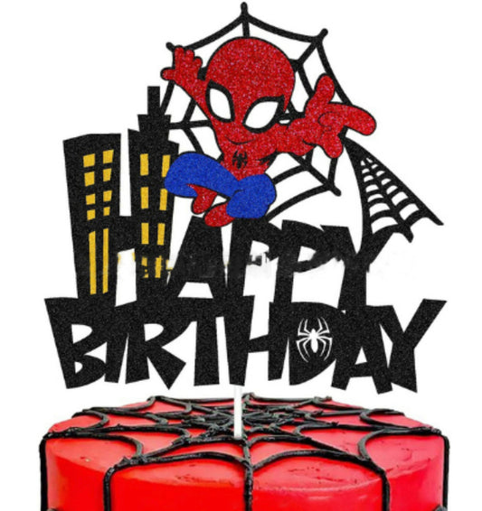 Young Spiderman Cake Topper