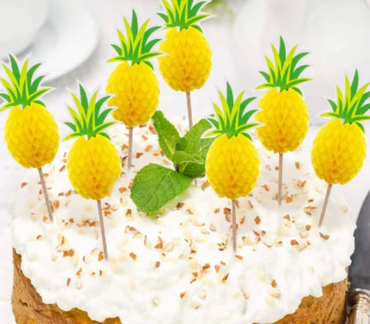 Pineapple Cupcake Toppers