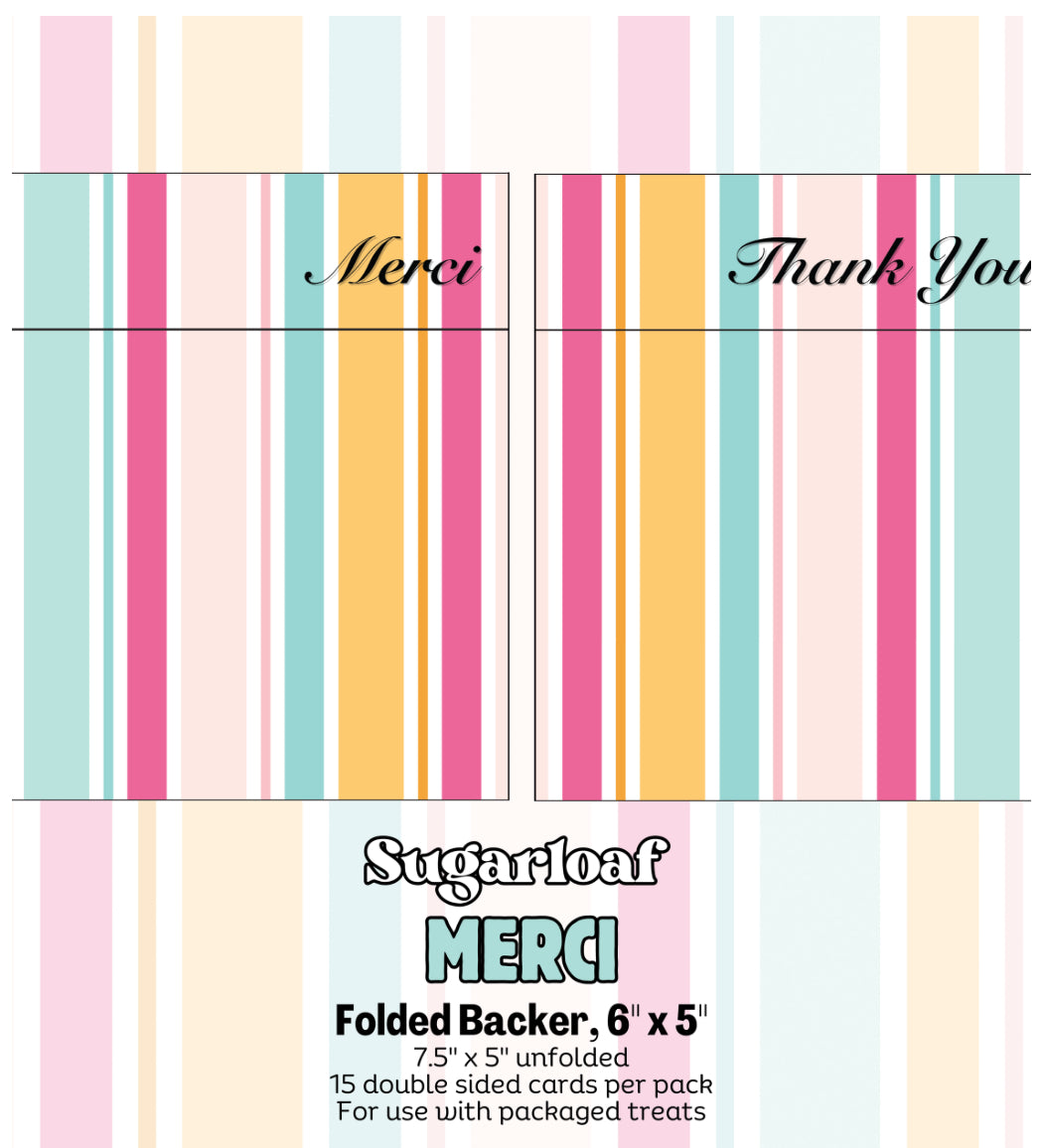 Folded Cookie Backers-Merci