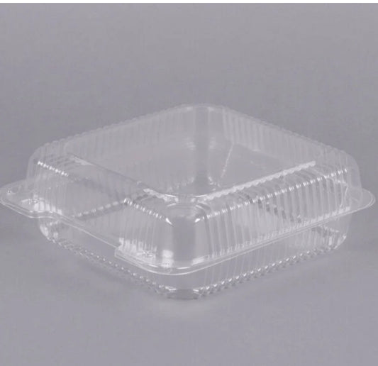 9” x 8 5/8” x 3” Plastic Container