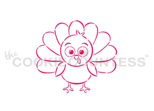 Cute Turkey PYO Stencil