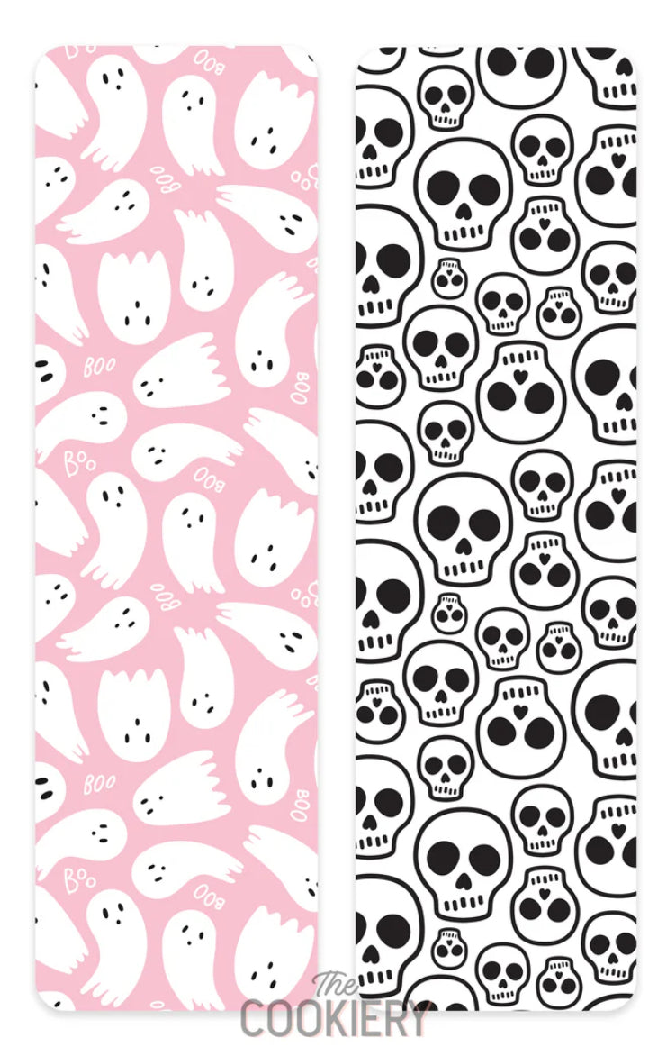 Ghosts and Skulls Tall Cookie Backer