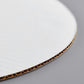 8" White Corrugated Grease Resistant Cake Circle