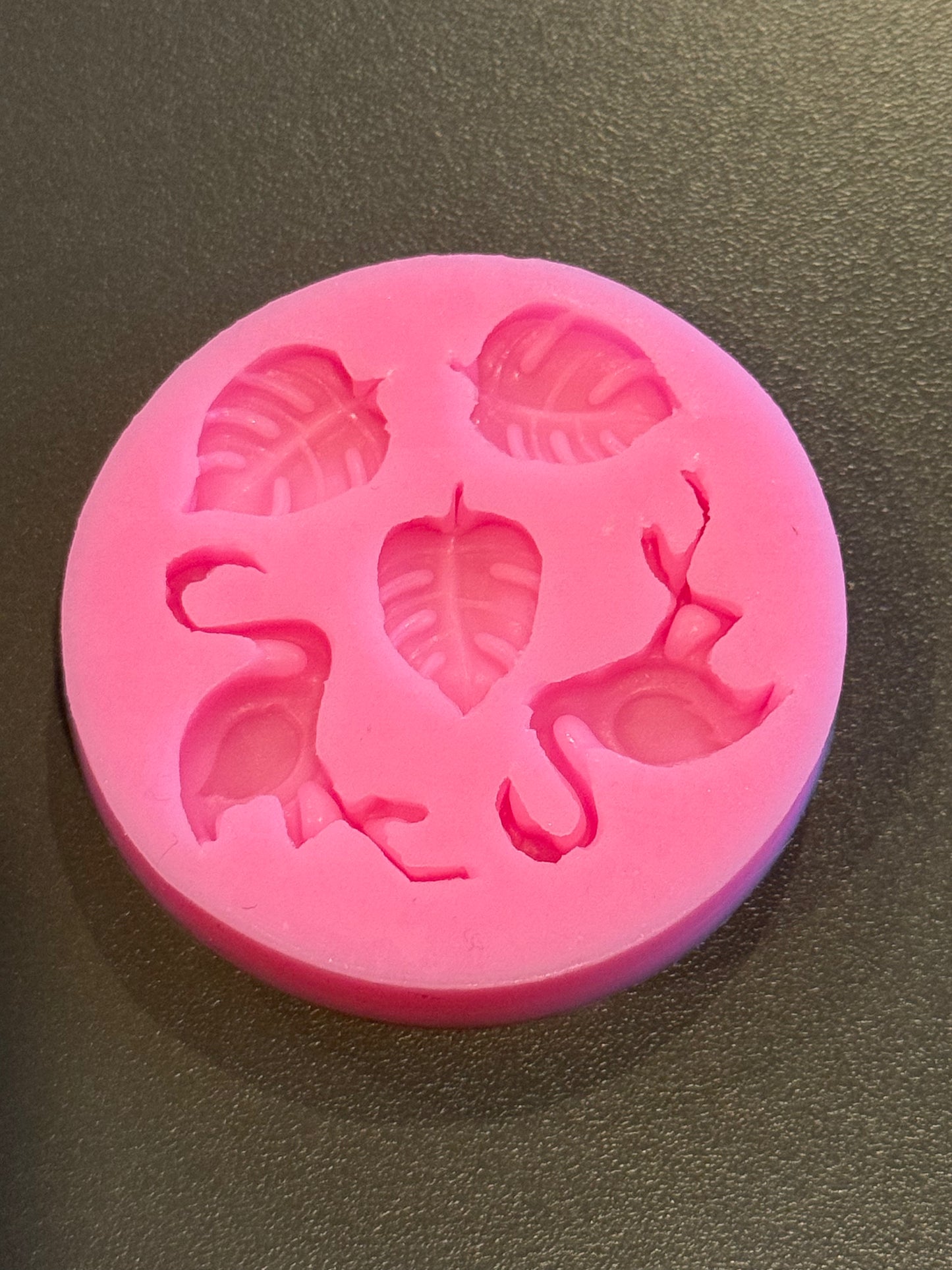 Flamingo and Leaf Silicone Mold 2