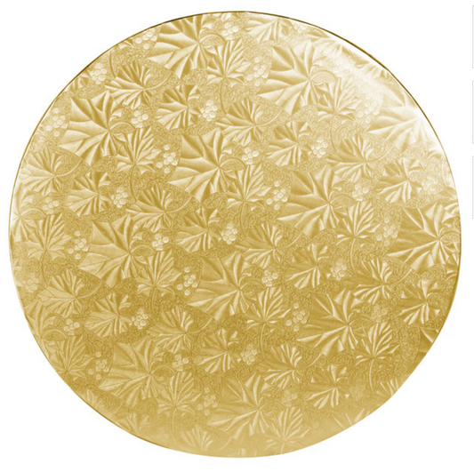 14" Gold Round Cake Drum