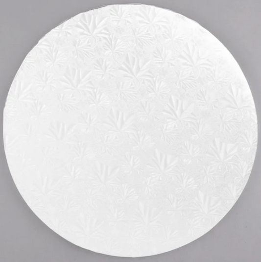 14" White Round Cake Drum