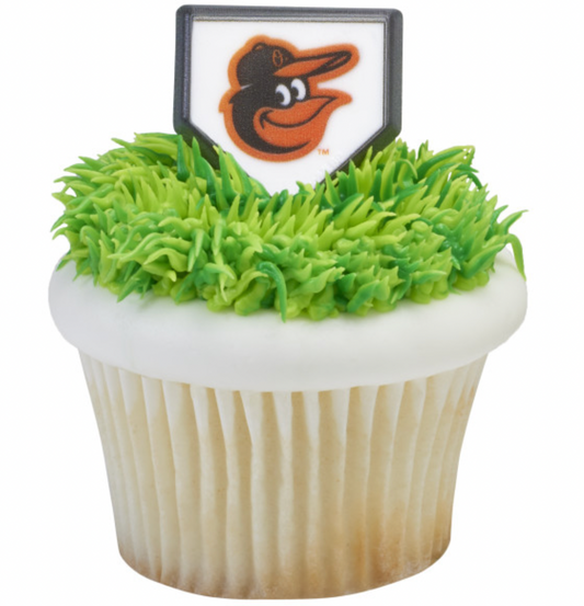 Baltimore Orioles Baseball Cupcake Toppers