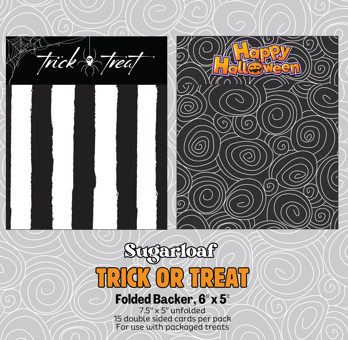 Folded Cookie Backers-Trick or Treat