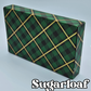 Green & Gold Plaid Box 8"x5"x1.25"