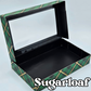 Green & Gold Plaid Box 8"x5"x1.25"