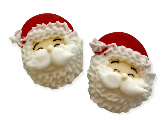 Classic Santa Royal Icing Decorations