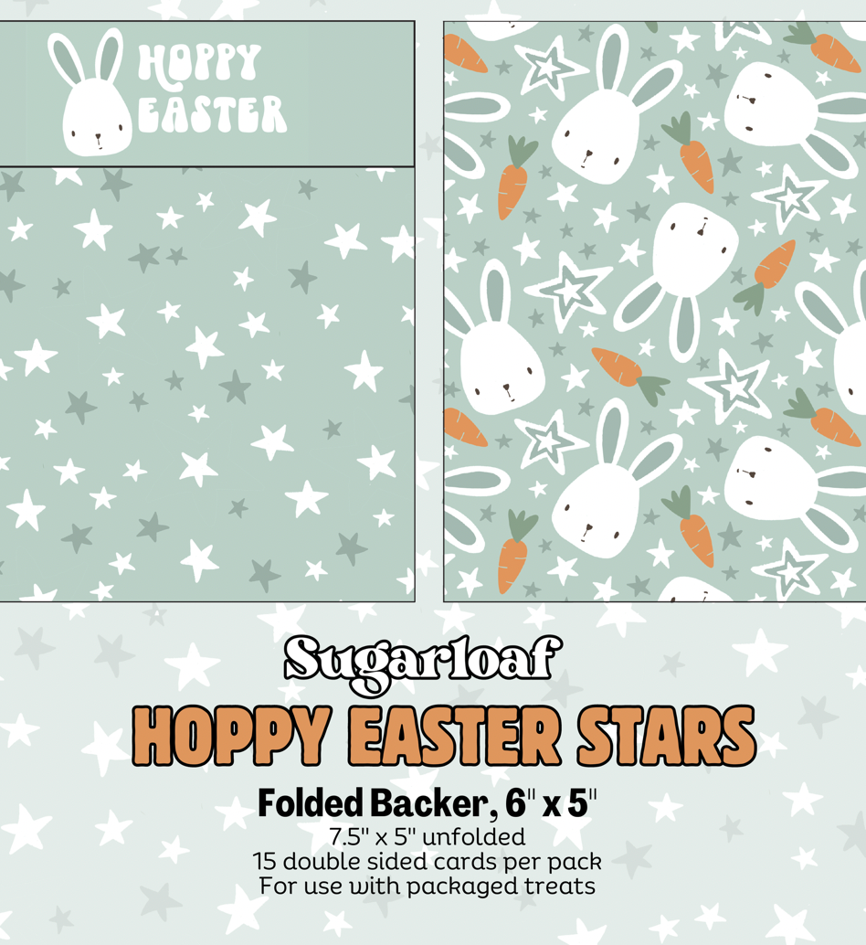 Folded Cookie Backer-Easter Stars