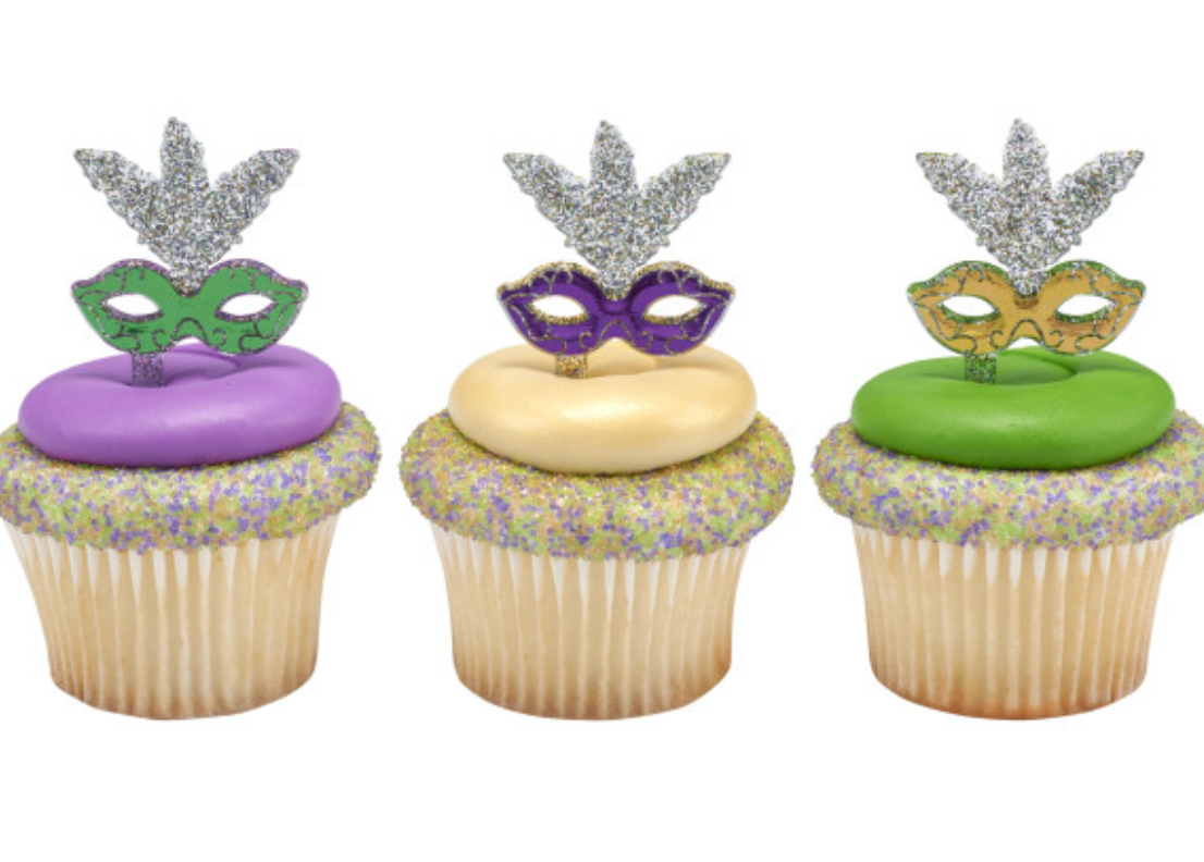 Mardi Gras Cupcake Pics