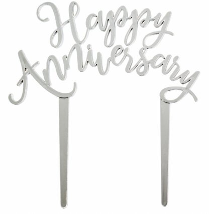 Happy Anniversary Cake Topper