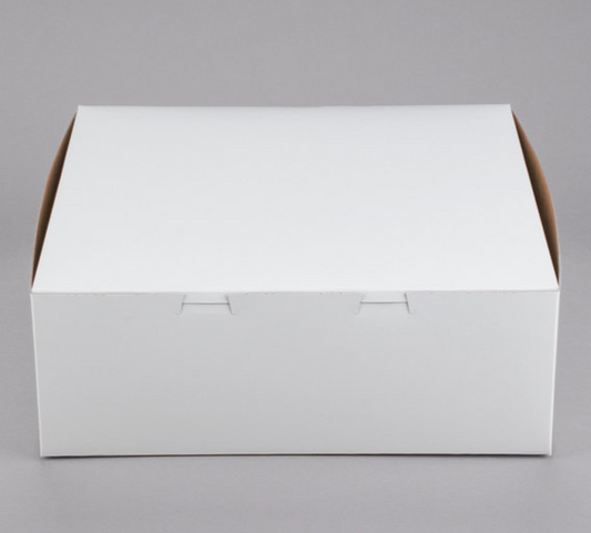 14x14x6" White Bakery Box