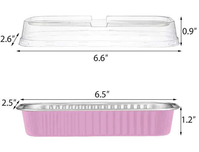 Light Pink Narrow Pan with Lid