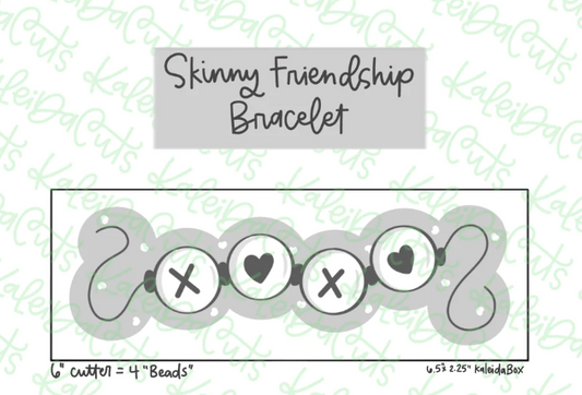 Skinny Friendship Bracelet Cookie Cutter 6"