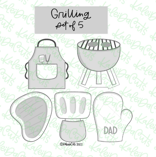 Mini Grilling Set of 5 Cookie Cutters
